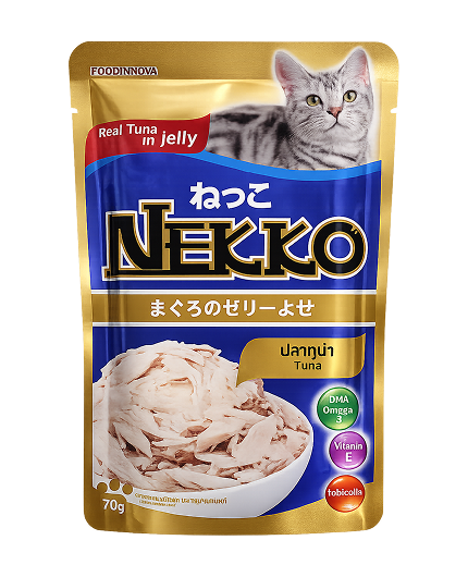 Nekko Pouch Tuna in Jelly Cat Wet Food – 70g