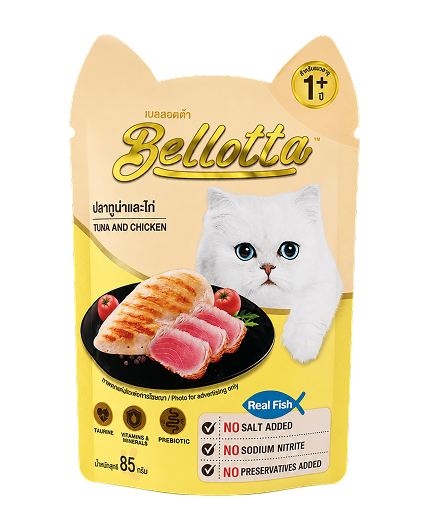 Bellotta Pouch Adult Tuna & Chicken Flavor 85g
